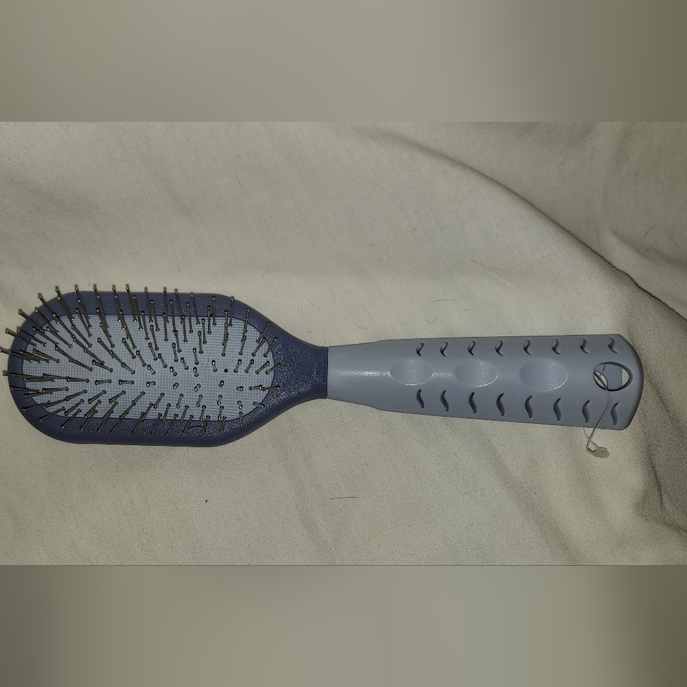 Blue and Gray Hair Brush